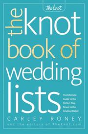 Cover of: The Knot Book of Wedding Lists