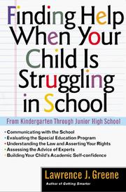 Cover of: Finding help when your child is struggling in school