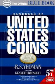 Cover of: Handbook of United States Coins, 2000 by R. S. Yeoman