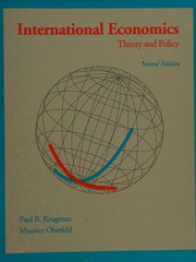 Cover of: International economics: theory and policy