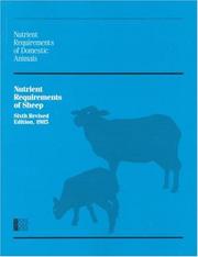 Nutrient requirements of sheep by National Research Council