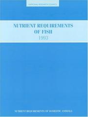 Cover of: Nutrient requirements of fish