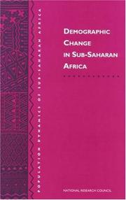 Cover of: Demographic change in Sub-Saharan Africa