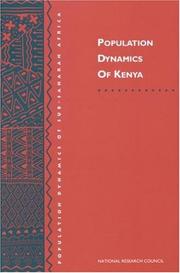 Cover of: Population dynamics of Kenya