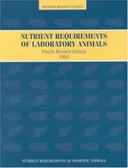 Cover of: Nutrient requirements of laboratory animals