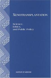 Cover of: Xenotransplantation | Institute of Medicine