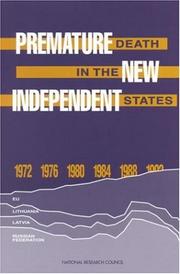 Cover of: Premature death in the new independent states by José Luis Bobadilla, Christine A. Costello, and Faith Mitchell, editors ; Committee on Population, Commission on Behavioral and Social Sciences and Education, National Research Council.