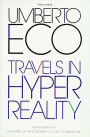 Cover of: Travels in Hyperreality (Harvest Book) by Umberto Eco