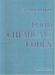 Cover of: Food chemicals codex