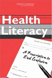 Cover of: Health Literacy by Committee on Health Literacy