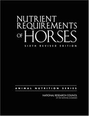 Cover of: Nutrient Requirements of Horses: Sixth Revised Edition