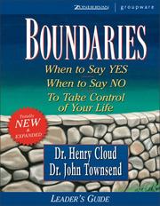 Cover of: Boundaries Leader's Guide by Henry Cloud, John Sims Townsend