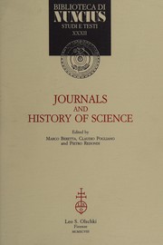 Cover of: Journals and history of science