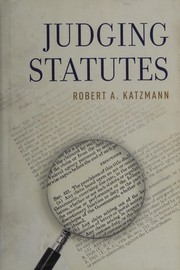 Cover of: Judging statutes