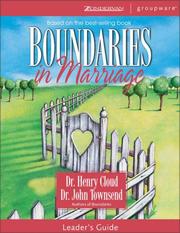 Cover of: Boundaries in Marriage Leader's Guide