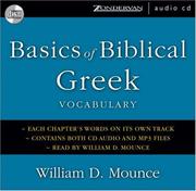 Cover of: Basics of Biblical Greek Vocabulary by William D. Mounce