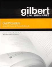 Cover of: Gilbert Law Summaries: Civil Procedure