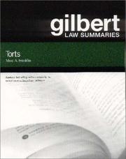 Cover of: Gilbert Law Summaries by Marc A. Franklin