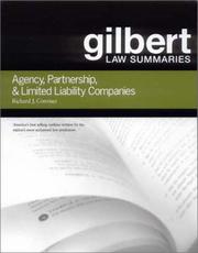 Cover of: Gilbert Law Summaries: Agency, Partnership, & Limited Liability Companies (Gilbert Law Summaries)