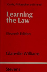 Learning the law by Glanville Llewelyn Williams