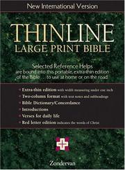 Cover of: NIV Thinline Bible, Large Print
