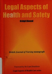 Cover of: Legal Aspects of Health and Safety