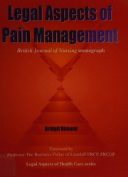 Cover of: Legal Aspects of Pain Management (Legal Aspects of Health Care)