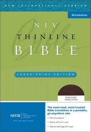 Cover of: NIV Thinline Large Print Bible, Thumb Indexed