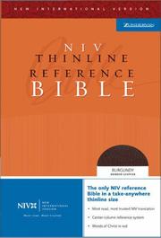 Cover of: NIV Thinline Reference Bible, Thumb Indexed (New International Version)