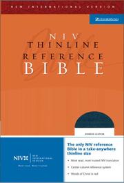 Cover of: NIV Thinline Reference Bible (New International Version) by Zondervan Publishing Company
