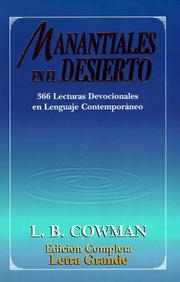 Cover of: Manantiales En El Desierto: 366 Lecturas Devocionales En Lenguaje Contemporaneo