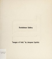 Cover of: Lipchitz: images of Italy [exhibition catalogue.]