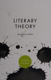 Cover of: Literary theory by Jonathan D. Culler