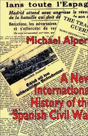 Cover of: A New International History of the Spanish Civil War by Michael Alpert