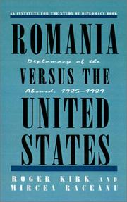 Cover of: Romania versus the United States by Roger Kirk