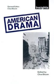 Cover of: American drama by edited by Clive Bloom.