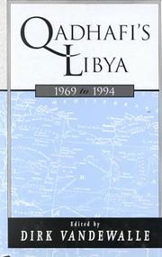 Cover of: Qadhafi's Libya, 1969-1994