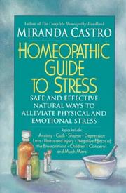 Cover of: Homeopathic guide to stress