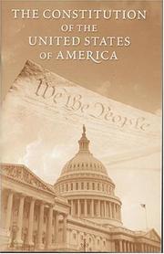 Cover of: The Constitution of the United States of America as amended by United States