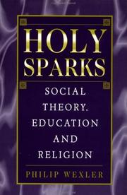 Cover of: Holy sparks: social theory, education, and religion