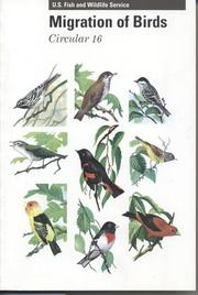 Cover of: Migration of Birds (024-010-00720-6)