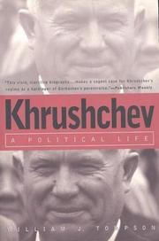 Cover of: Khrushchev by William J. Tompson