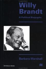 Cover of: Willy Brandt by Barbara Marshall