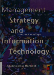 Cover of: Management Strategy & Information Technology: Text & Readings