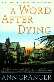 Cover of: A word after dying