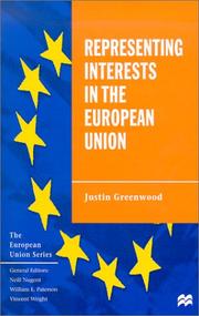 Cover of: Representing interests in the European Union