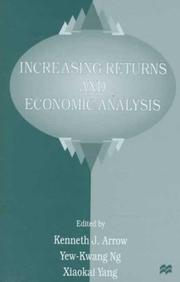 Cover of: Increasing returns and economic analysis