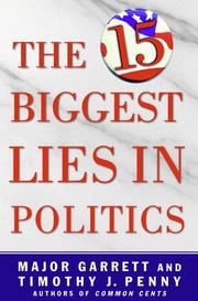 Cover of: The fifteen biggest lies in politics