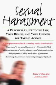 Cover of: Sexual harassment by Tracy O'Shea