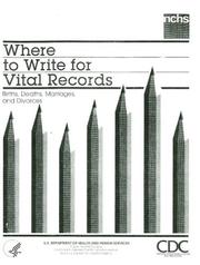 Cover of: Where to Write for Vital Records by 